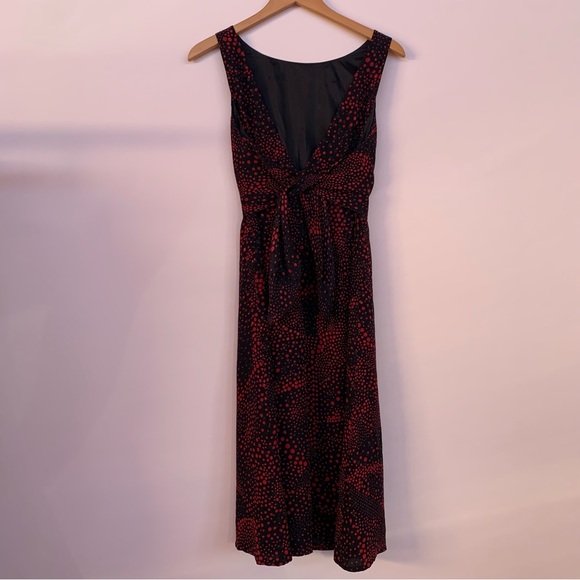 Escada Black & Red Silk Sleeveless Sheath Dress, Size: 36 - Picture 6 of 9